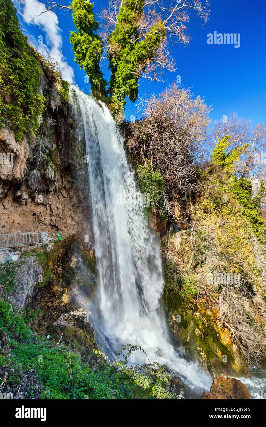 Karanos, la più grande tra le cascate di Edessa, Pella, Macedonia, Grecia. Foto Stock