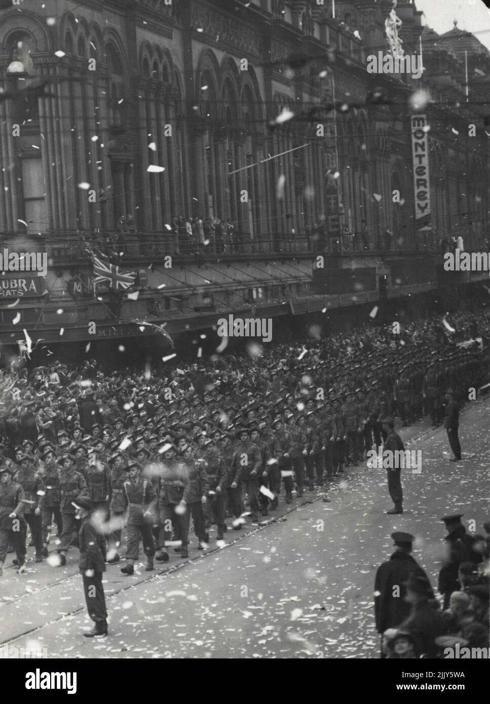 Gli ex-militari australiani -- molte delle truppe hanno accolto calorosamente a casa nel 1943 ora si trovano senzatetto. Aprile 5, 1943. Foto Stock