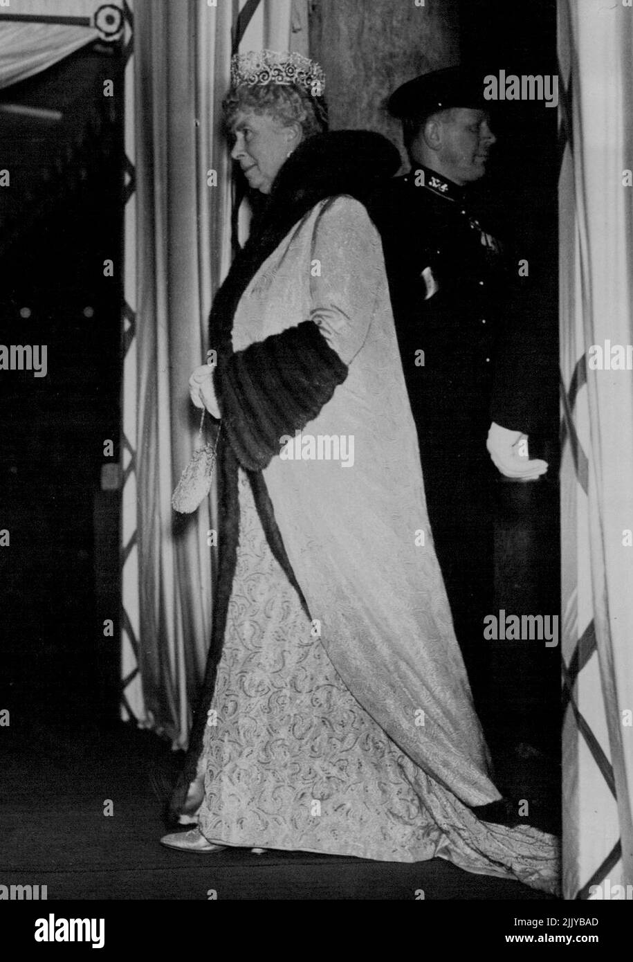 Regina Maria - Scene generali 1940-1944 - Royalty. Aprile 12, 1939. Foto Stock