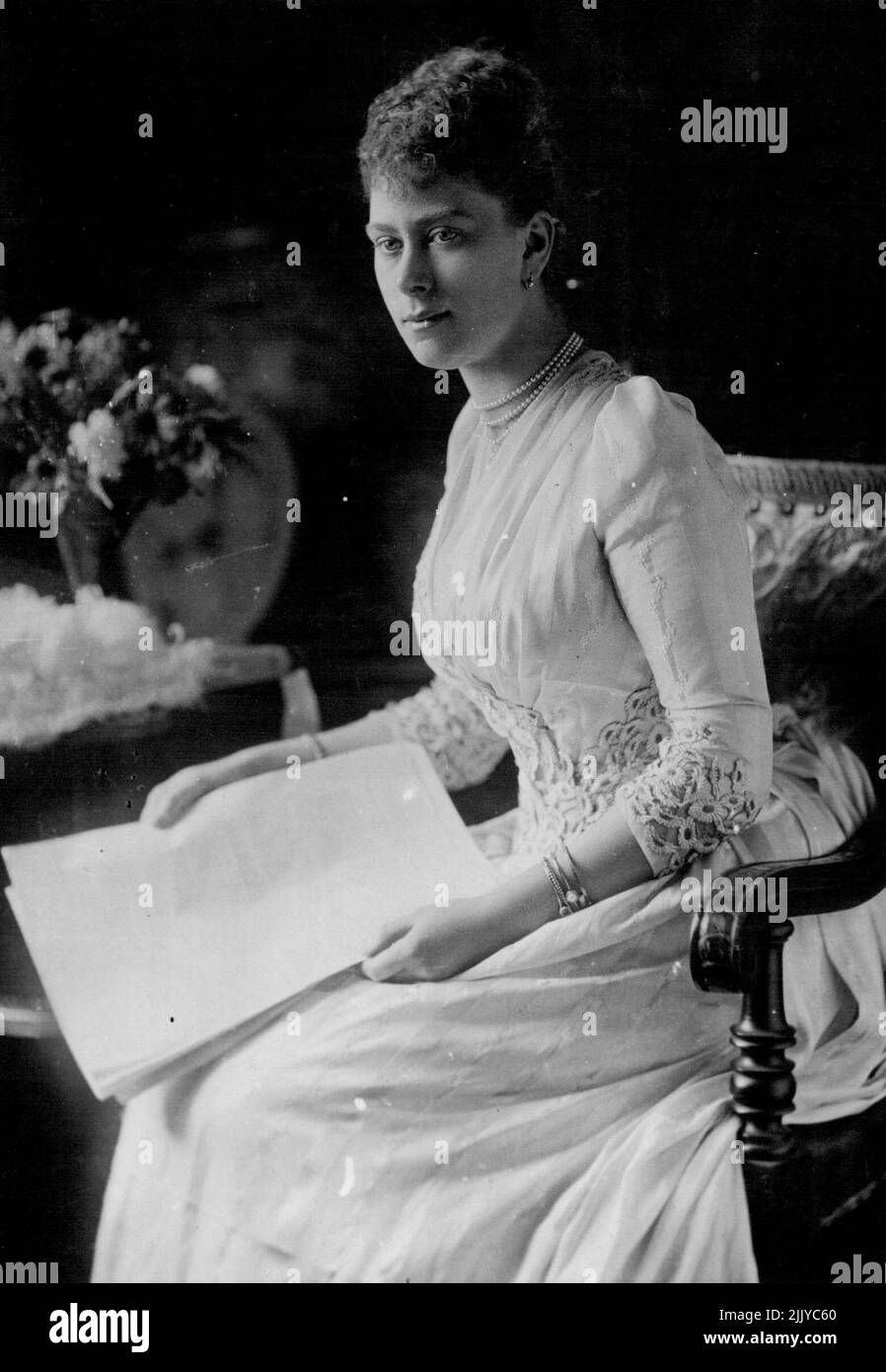 Incidenti nella vita della regina Maria -- la regina Maria fotografata quando era la principessa maggio di Teck. Marzo 26, 1953. (Foto di Fox Photos). Foto Stock