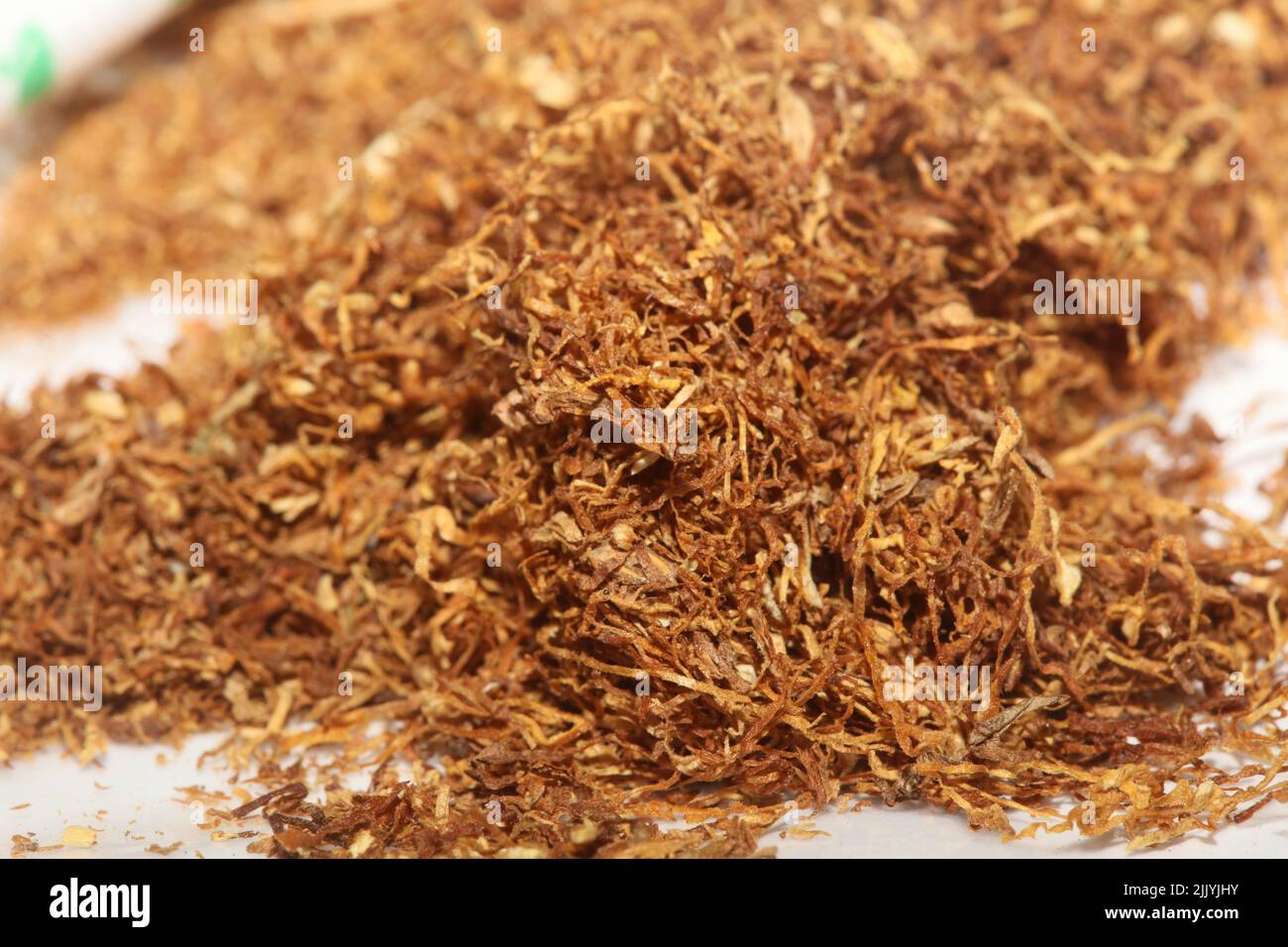 Fumo laminato tabacco lascia close up sfondo moderno alta qualità grandi stampe formato Foto Stock