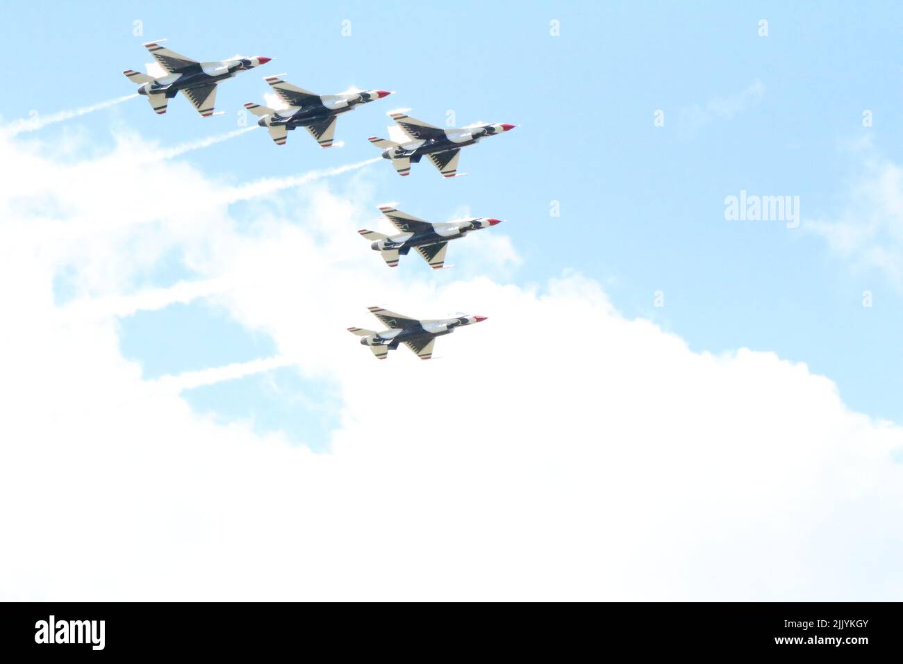 Thunderbirds a uno spettacolo aereo Foto Stock