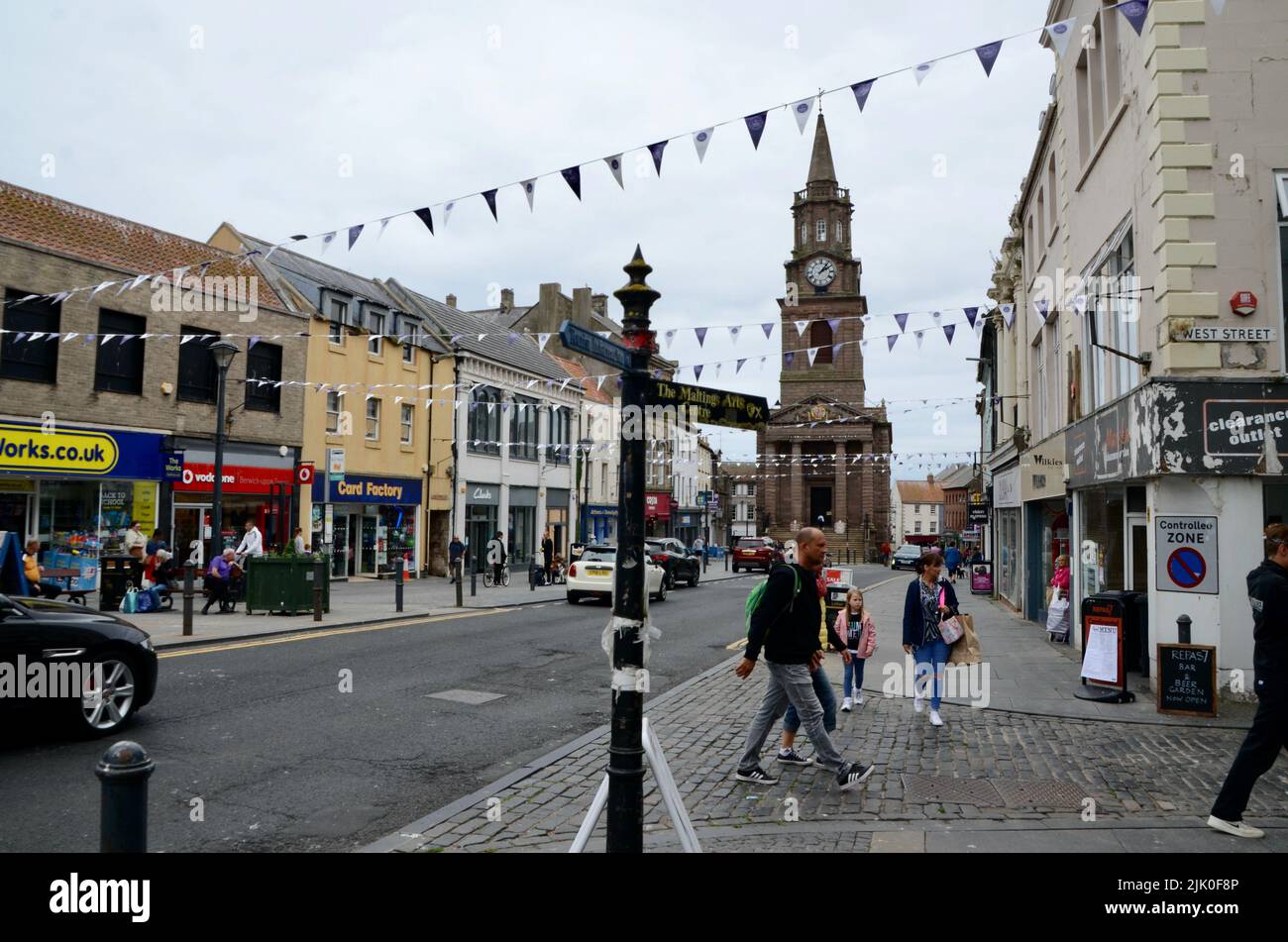 Marygate berwick su tweed northumberland inghilterra UK Foto Stock