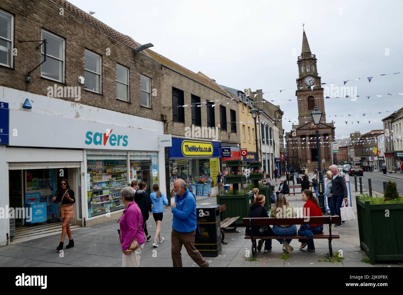 Marygate berwick su tweed northumberland inghilterra UK Foto Stock