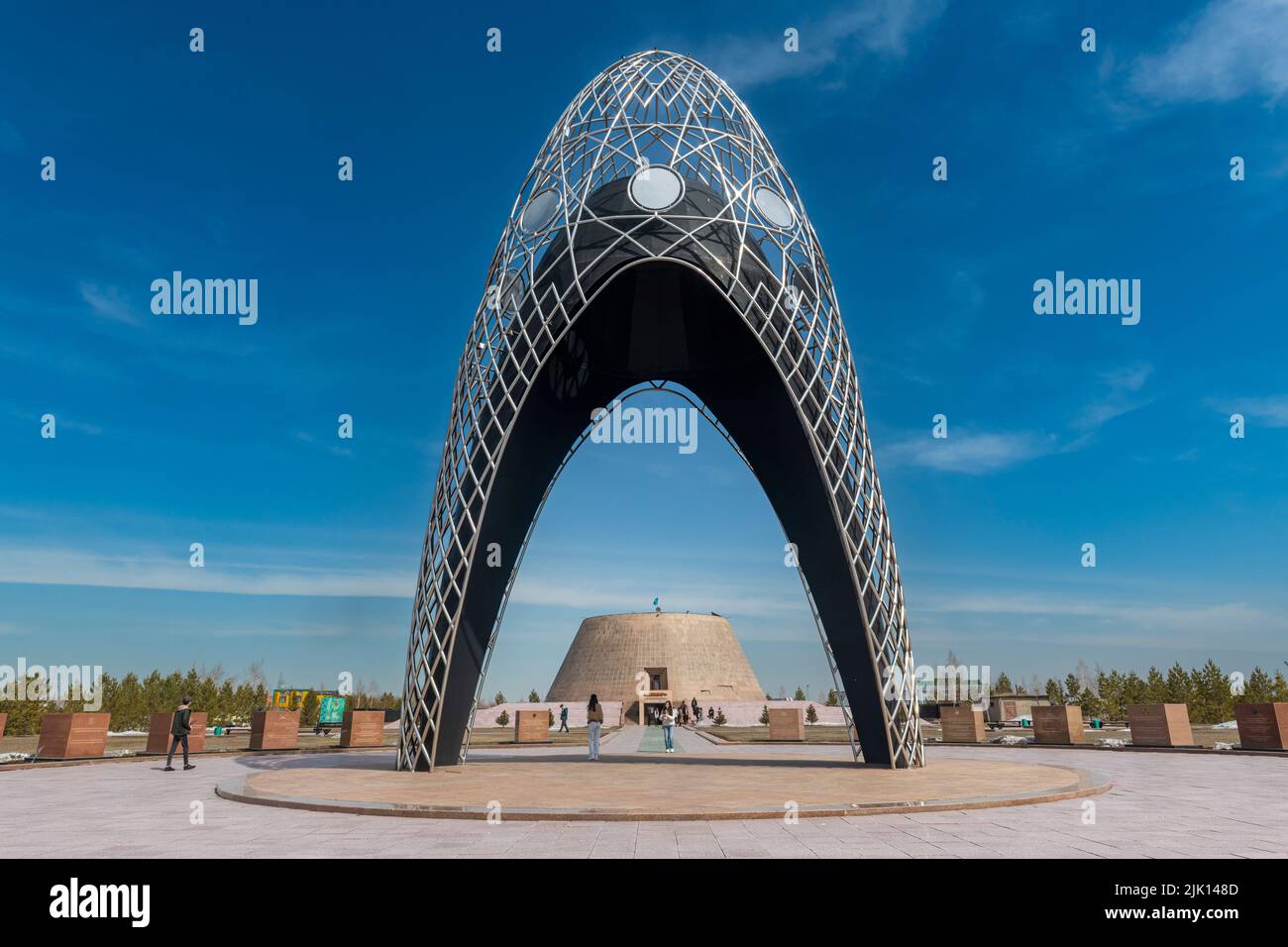 Memorial Alzhir, Nur Sultan, ex Astana, capitale del Kazakistan, Asia centrale, Asia Foto Stock