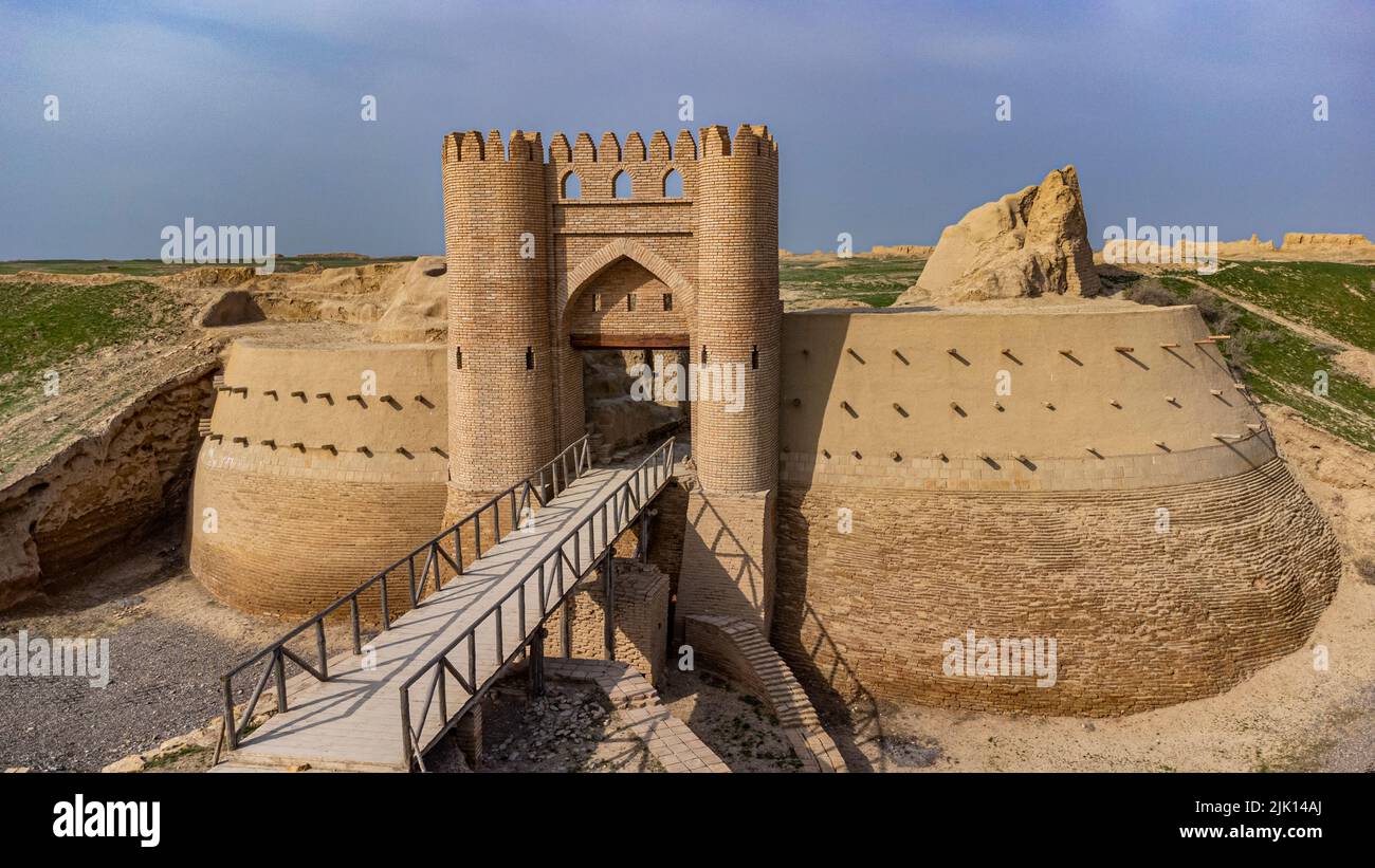 Antico insediamento di Sauran, Turkistan, Kazakistan, Asia centrale, Asia Foto Stock