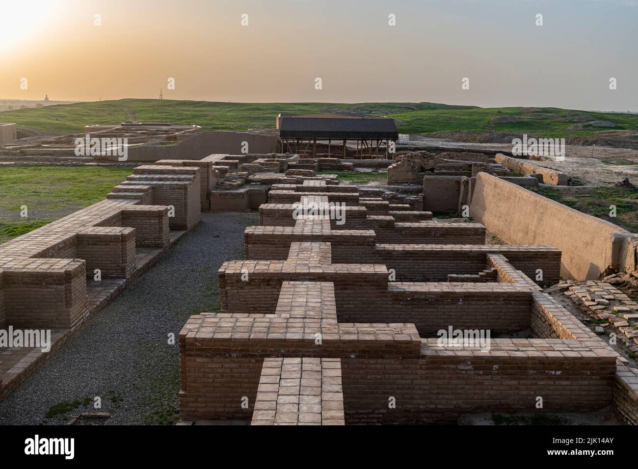 Insediamento di Otrartobe, Turkistan, Kazakistan, Asia centrale, Asia Foto Stock