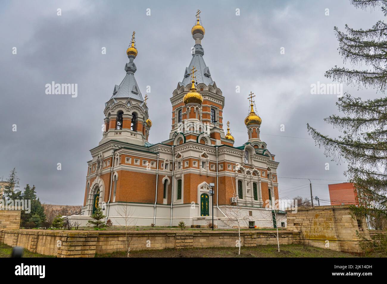 Cattedrale Ortodossa, Uralsk, Kazakistan, Asia Centrale, Asia Foto Stock