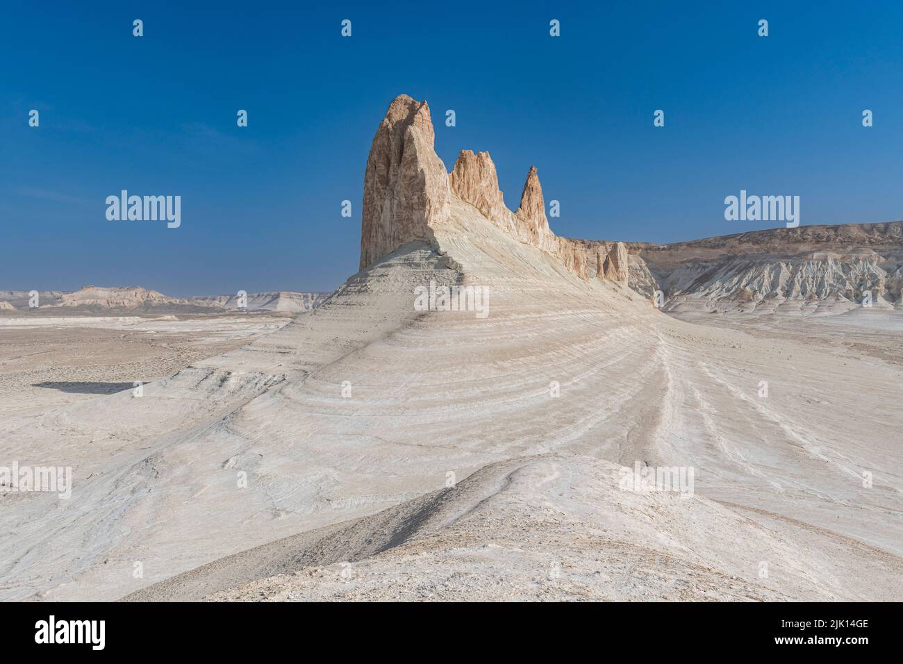Canyon di Bozzhira, altopiano di Ustyurt, Mangystau, Kazakistan, Asia centrale, Asia Foto Stock