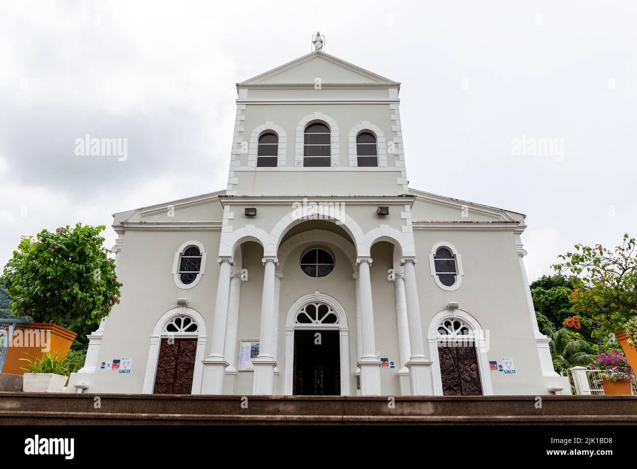 Victoria, Seychelles, 04.05.2021. Cattedrale dell'Immacolata Concezione (Cattedrale di nostra Signora dell'Immacolata Concezione, Cattedrale di Victoria) Foto Stock