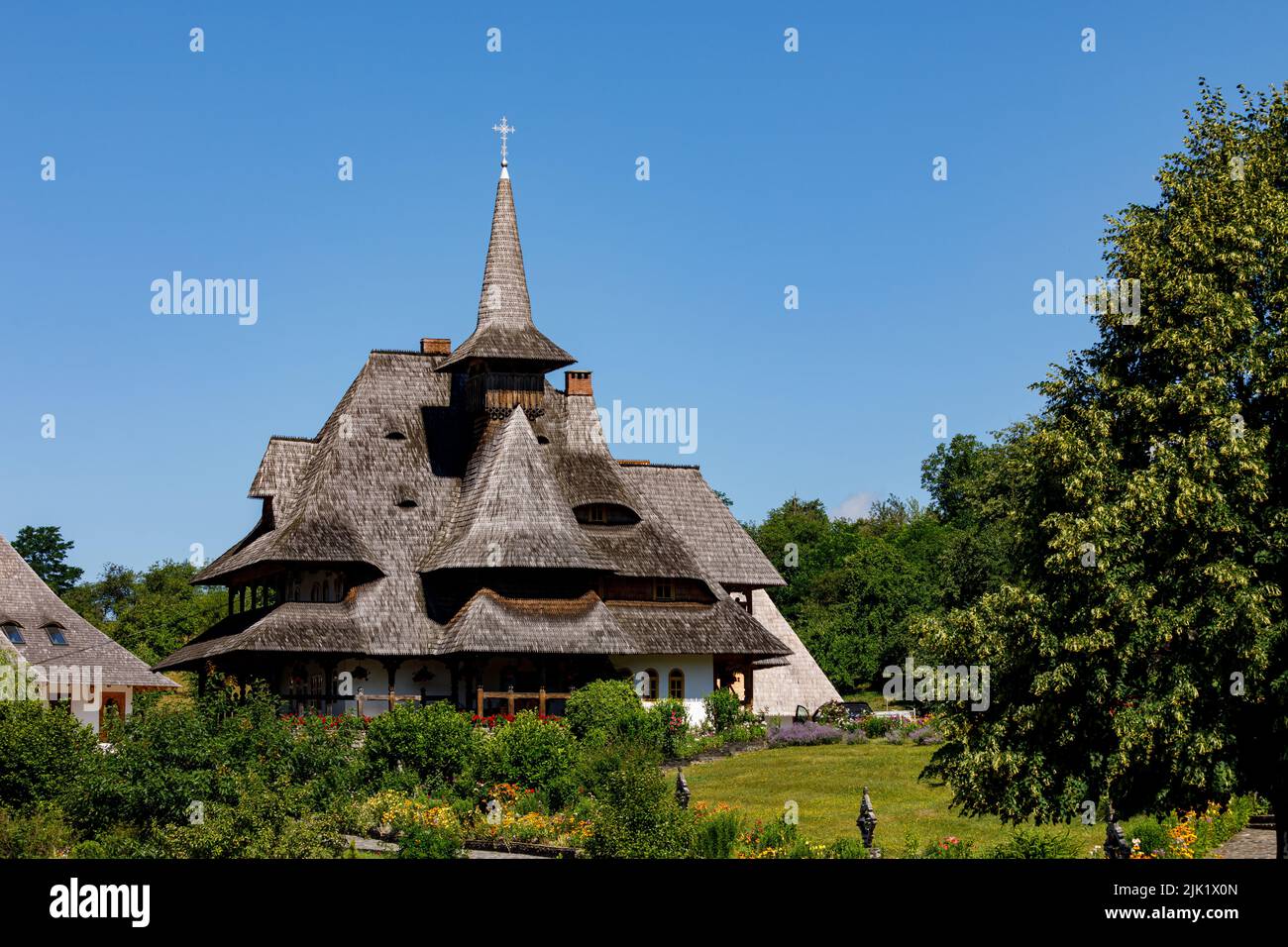 Il Monastero di Barsana nelle Maramures in Romania Foto Stock