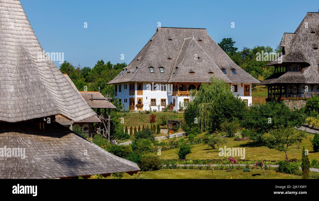 Il Monastero di Barsana nelle Maramures in Romania Foto Stock
