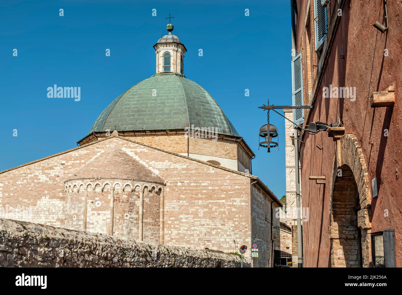 Cattedrale di Assisi (Cattedrale di Assisi o Cattedrale di San Rufino di Assisi), dedicata a San Rufino (Rufino di Assisi), Italia Foto Stock