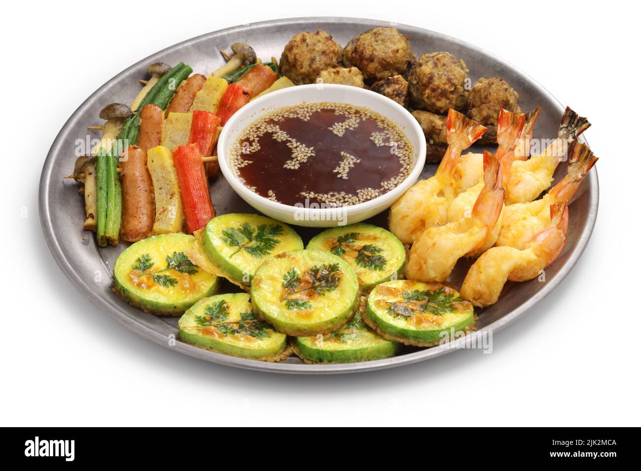 Jeon assortito (piccata coreana), cibi tradizionali del festival Foto Stock