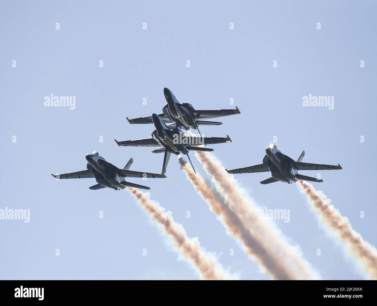 Gli Angeli blu della Marina degli Stati Uniti si esercitano durante l'allenamento invernale al NAF El Centro nella Valle Imperiale della California Foto Stock