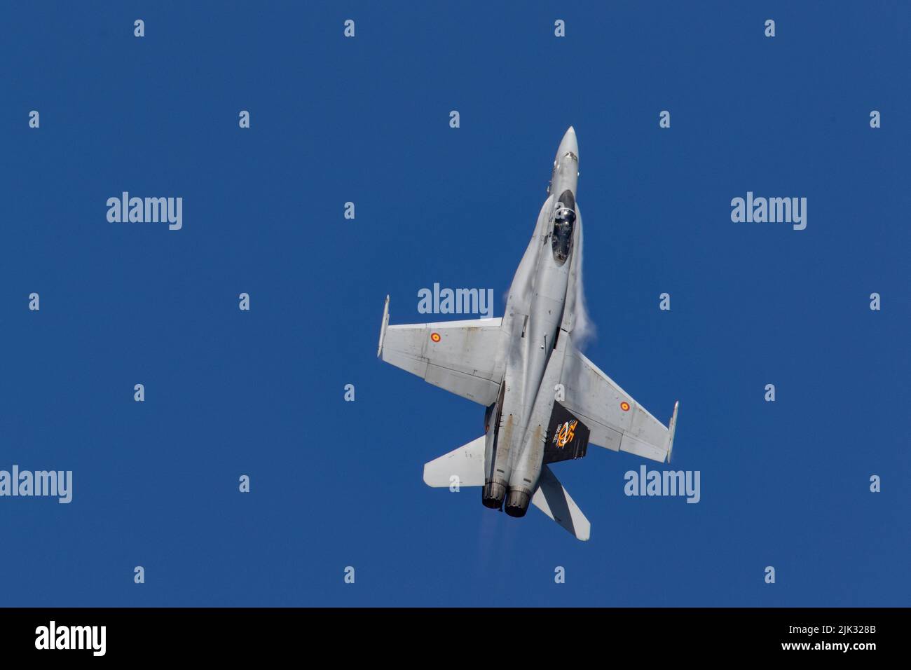 Spanish Air Force McDonnell Douglas EF-18A Hornet al RAF Fairford, Royal International Aircraft Tattoo 2022. Foto Stock