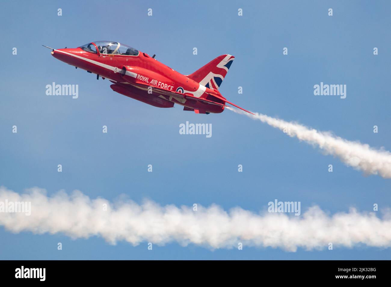 Le frecce rosse che appaiono al RAF Fairford RIAT 2022. Foto Stock