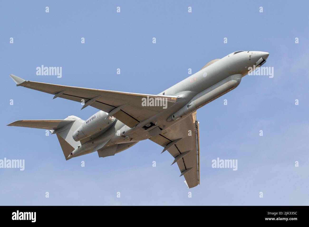Raytheon Sentinel lascia la RAF Fairford. Foto Stock