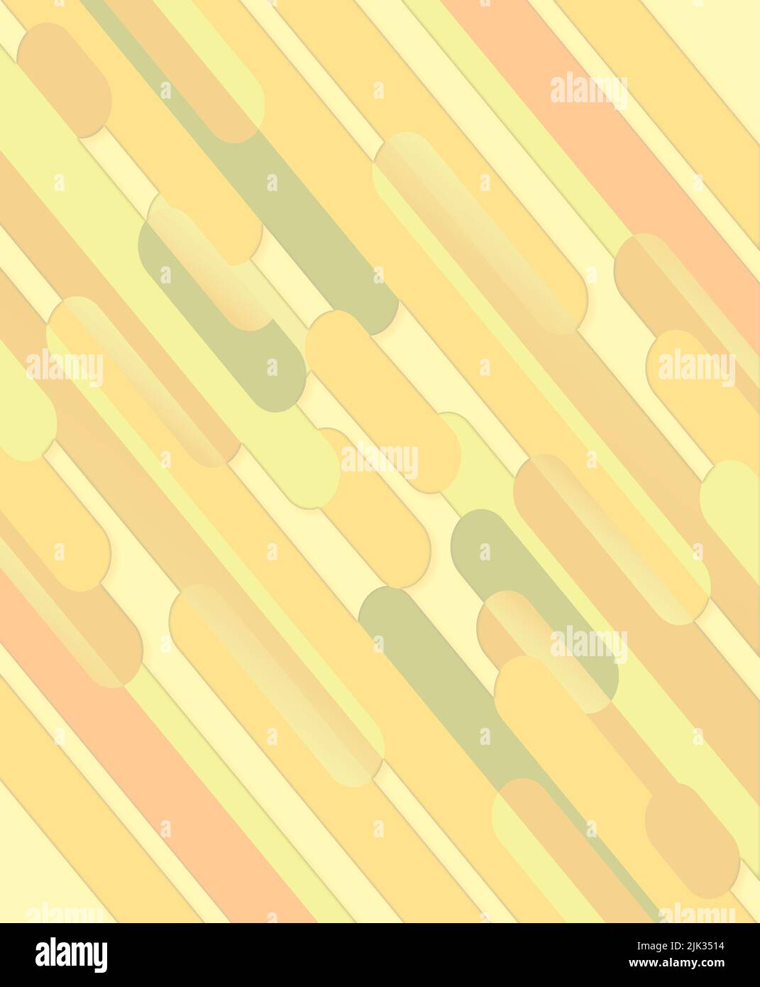Disegno astratto con forme geometriche - gradiente giallo tratteggiato alla moda - illustrazione a magazzino Foto Stock