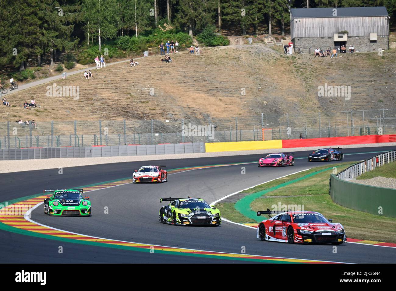 WARM-UP,Luca Ghiotto, Christopher Haase, Mattia Drudi,Audi Sport Team Tresor,Audi R8 LMS evo II GT3 Foto Stock