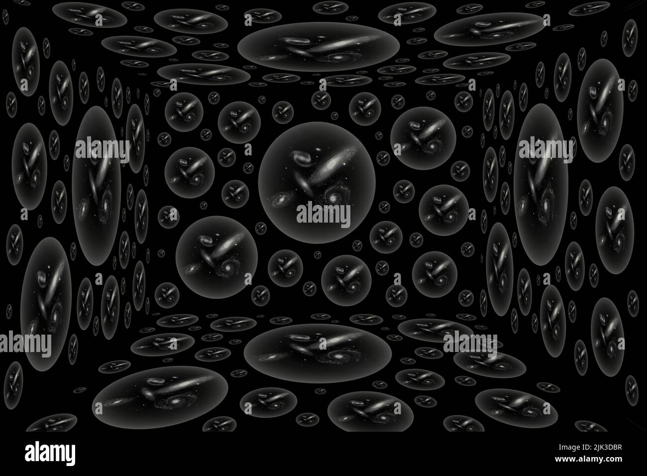 Universi multidimensionali Foto Stock