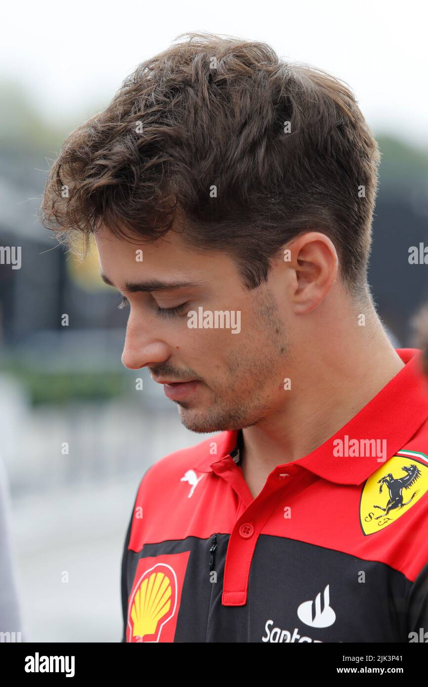 Magyorod, Ungheria. Luglio 30th 2022. Formula 1 Gran Premio d'Ungheria a Hungaroring, Ungheria. Foto: Charles Leclerc (MON) della Ferrari © Piotr Zajac/Alamy Live News Foto Stock