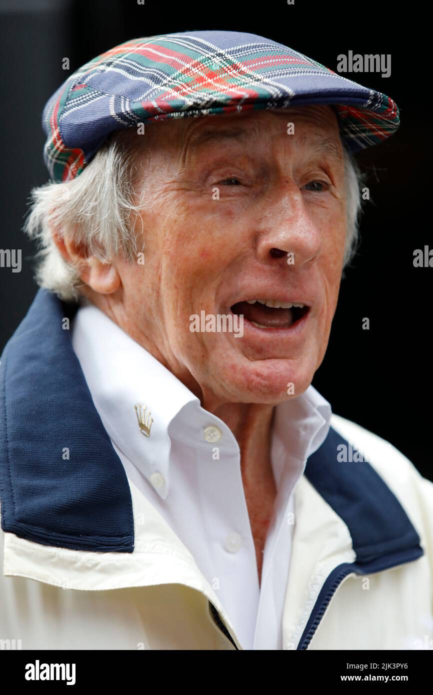 Magyorod, Ungheria. 30 luglio 2022. Formula 1 Gran Premio d'Ungheria a Hungaroring, Ungheria. Nella foto: Sir Jackie Stewart in Formula 1 paddock © Piotr Zajac/Alamy Live News Foto Stock