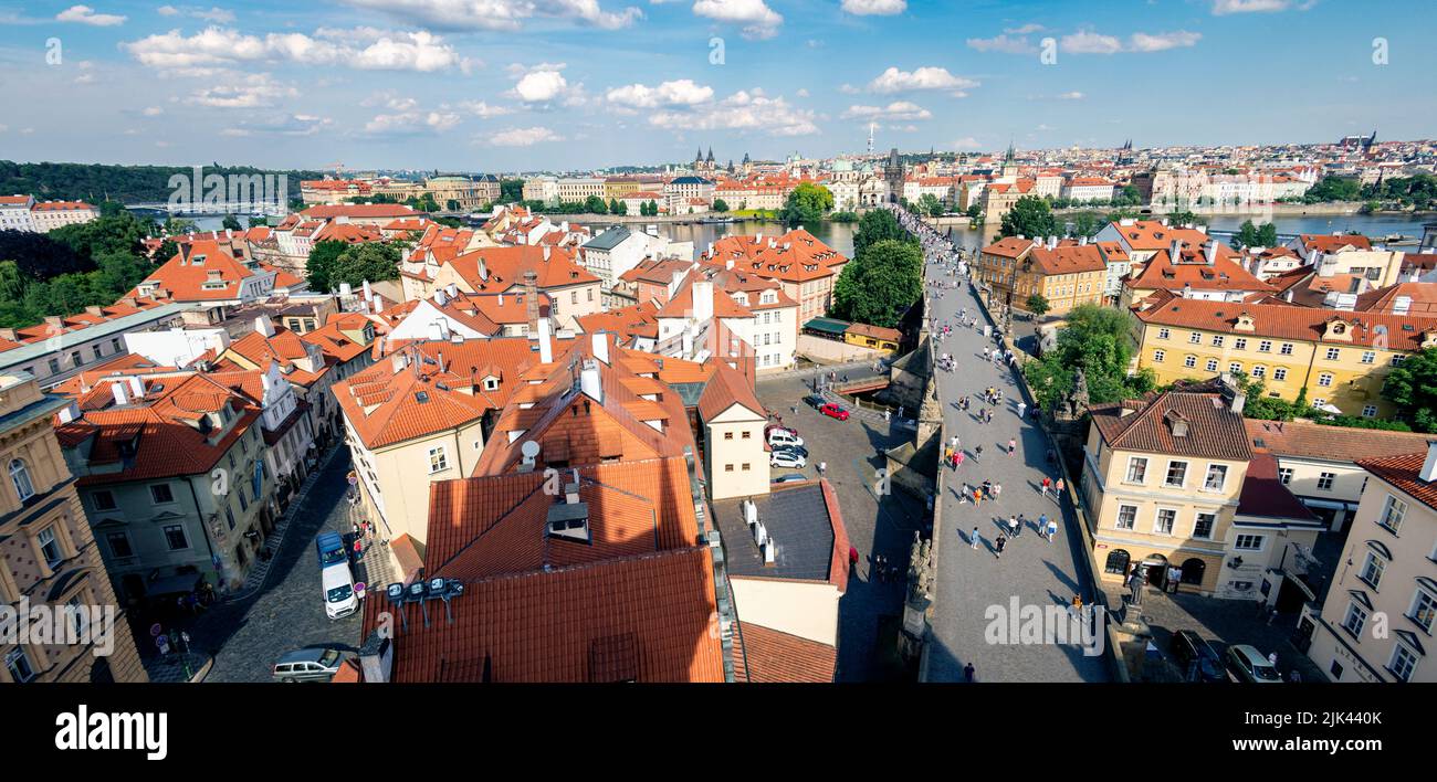 Praga, viste sulla città, Repubblica Ceca Foto Stock