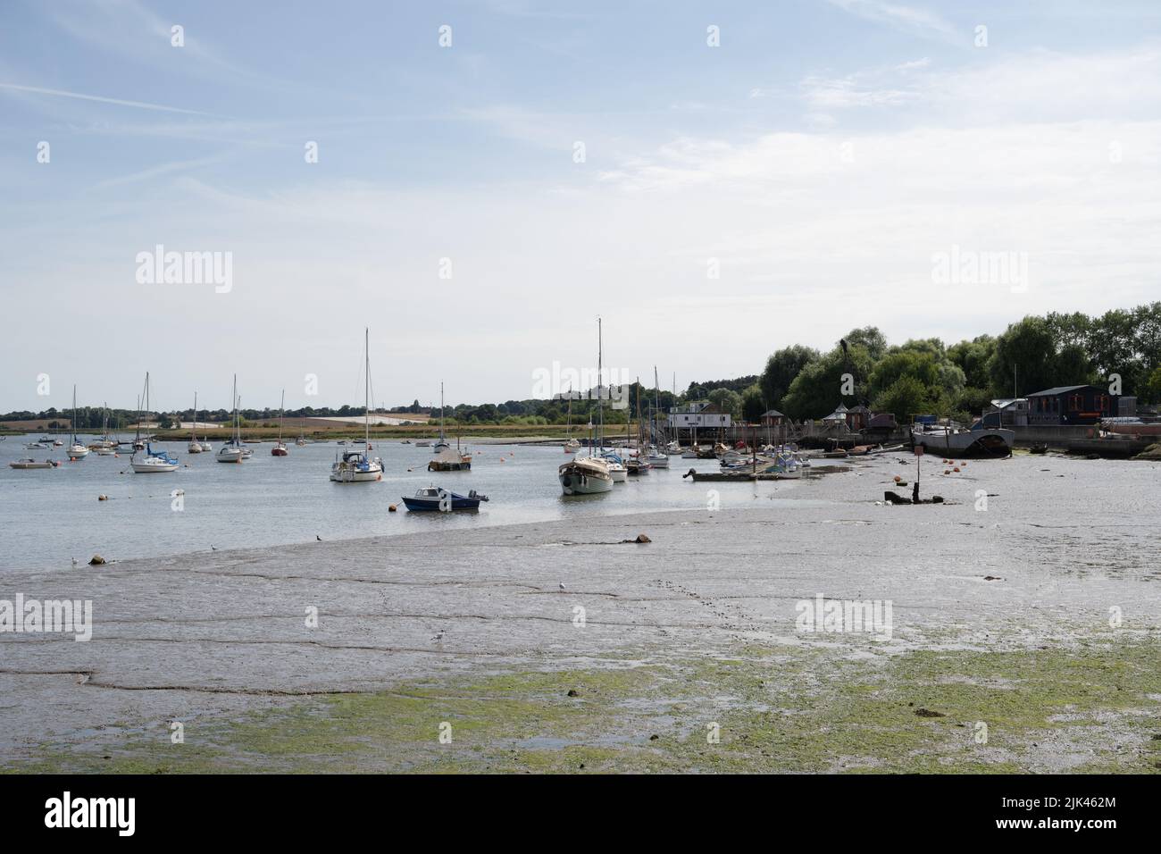 Fiume Deben, Woodbridge con bassa marea - 2 Foto Stock