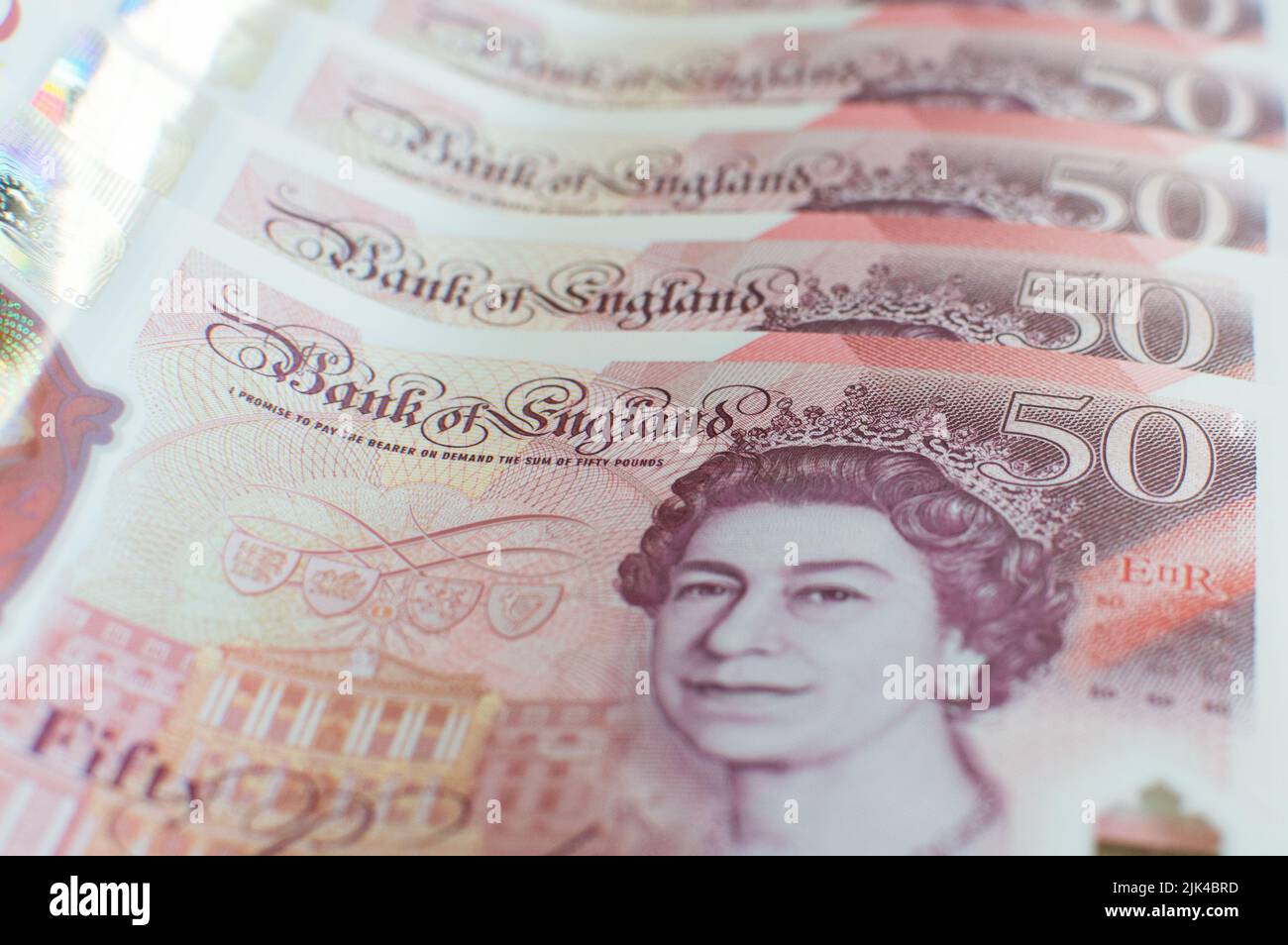 50 note con la lira Foto Stock
