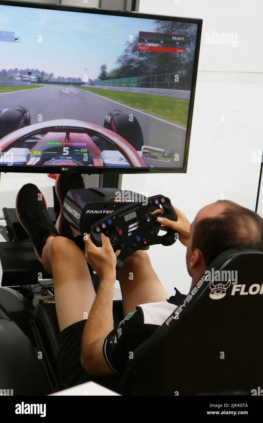 MOGYOROD, BUDAPEST, Ungheria. 30th luglio 2022. Simulatore con #88, Robert Kubica, POL, Alfa Romeo Racing Team F1, Credit: SPP Sport Press Photo. /Alamy Live News Foto Stock