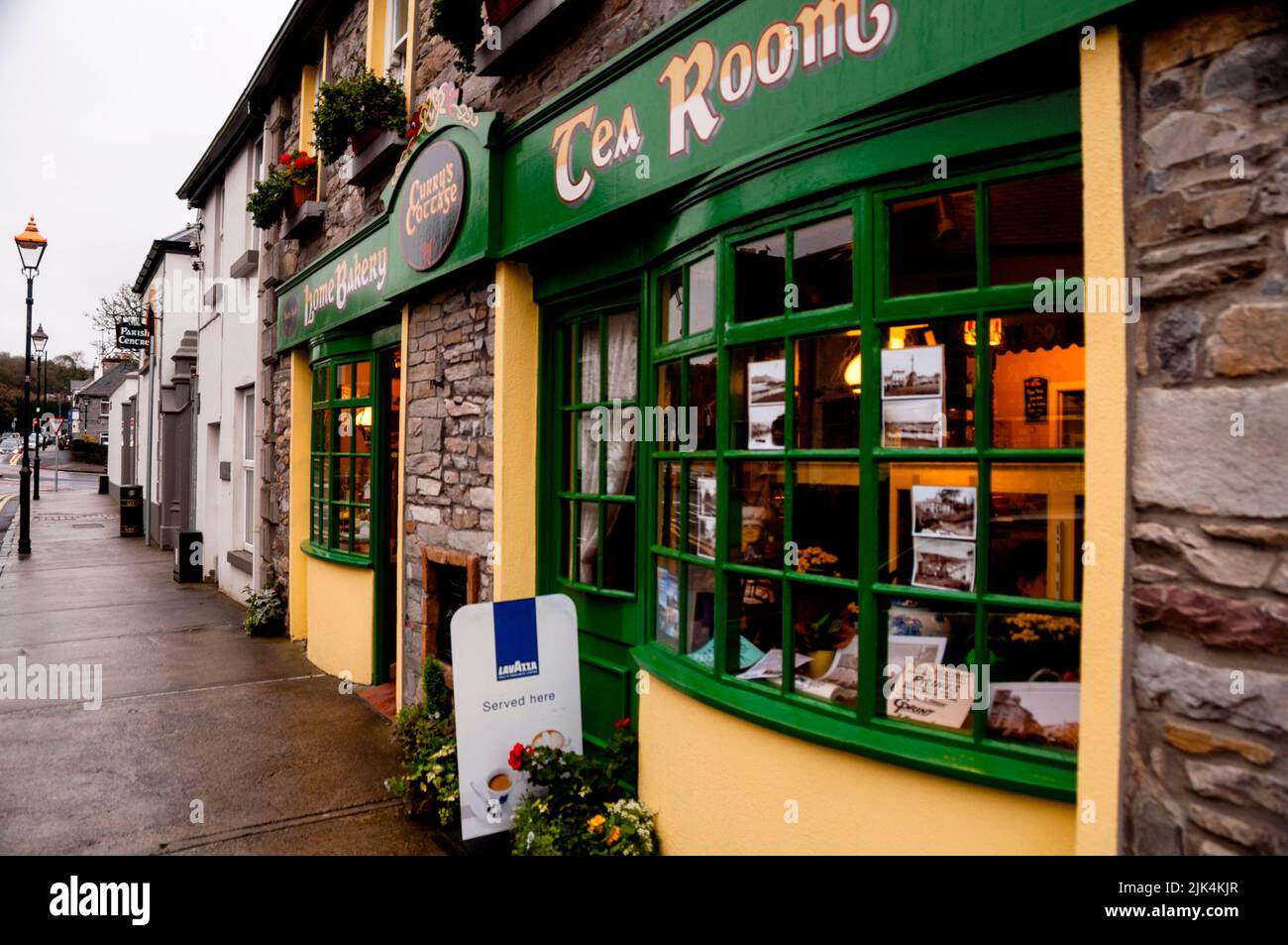 Sala da tè a Westport, Irlanda. Foto Stock