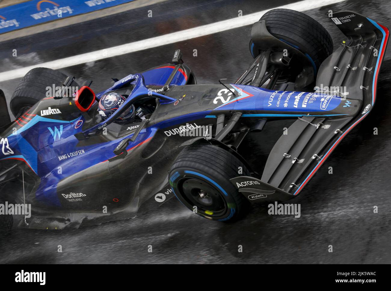 23 ALBON Alexander (tha), Williams Racing FW44, in azione durante la Formula 1 Aramco Magyar Nagydij 2022, Gran Premio d'Ungheria 2022, 12th round del Campionato Mondiale di Formula uno FIA 2022 dal 28 al 31 luglio 2022 sull'Hungaroring, a Mogyorod, Ungheria - Foto: DPPI/DPPI/LiveMedia Foto Stock