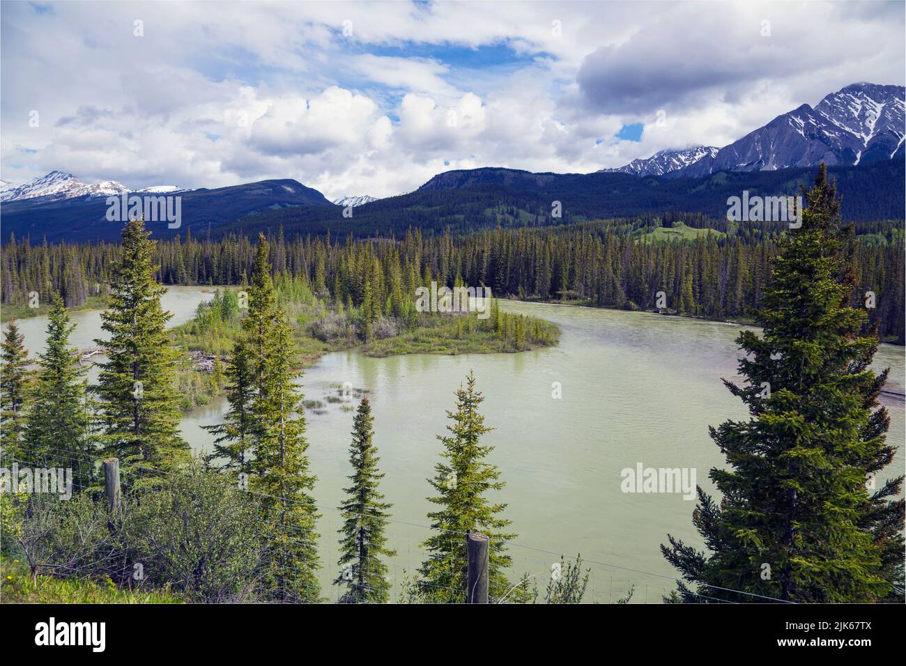 Water Valley, Saskatchewan River, Canada Foto Stock