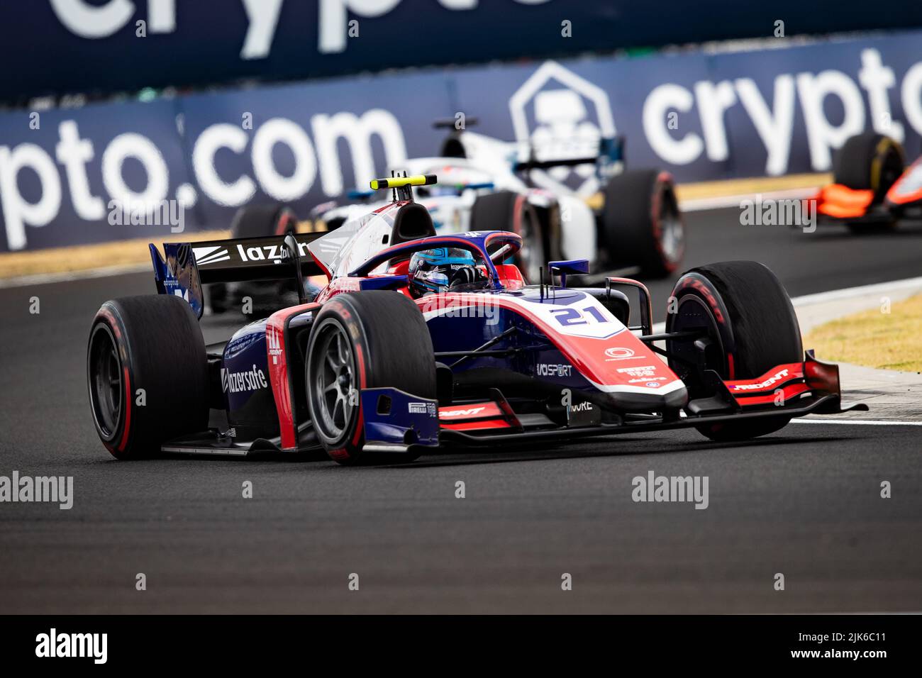 21 WILLIAMS Calan (aus), Trident, Dallara F2, in azione durante il round 10th del Campionato FIA di Formula 2 2022, dal 28 al 31 luglio 2022 sull'Hungaroring, a Mogyorod, Ungheria - Foto: Joao Filipe / DPPI/DPPI/LiveMedia Foto Stock