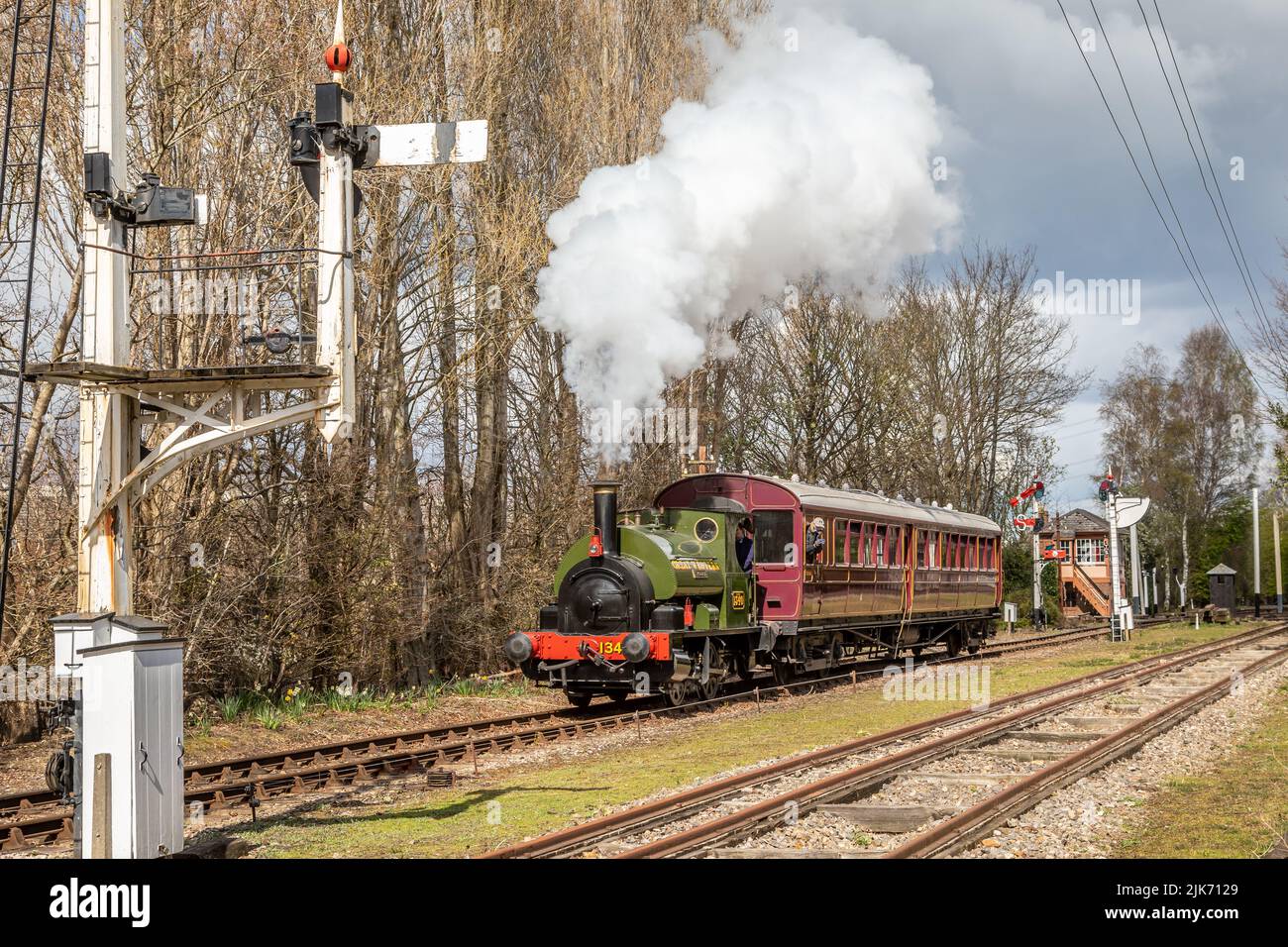 GWR 0-4-0ST No. 1340 'Trojan', Didcot Railway Centre, Oxfordshire, Inghilterra, Regno Unito Foto Stock