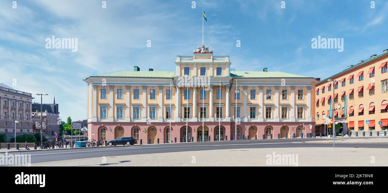 Utrikesdepartementet, o Ministero degli Affari Esteri, ex Arvfurstens palats, o Palazzo del Principe ereditario, piazza Gustav Adolfs torg, Città Vecchia, o Gamla Stan, Stoccolma, Svezia Foto Stock