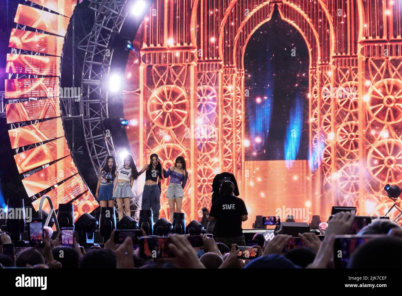 Londra, Regno Unito, 30th luglio 2022. Red Velvet al MIK (Made in Korea) Music Festival 2022, il più grande festival all'aperto K-Pop d'Europa, al Southwark Park. Credito: Calvin Tan Foto Stock