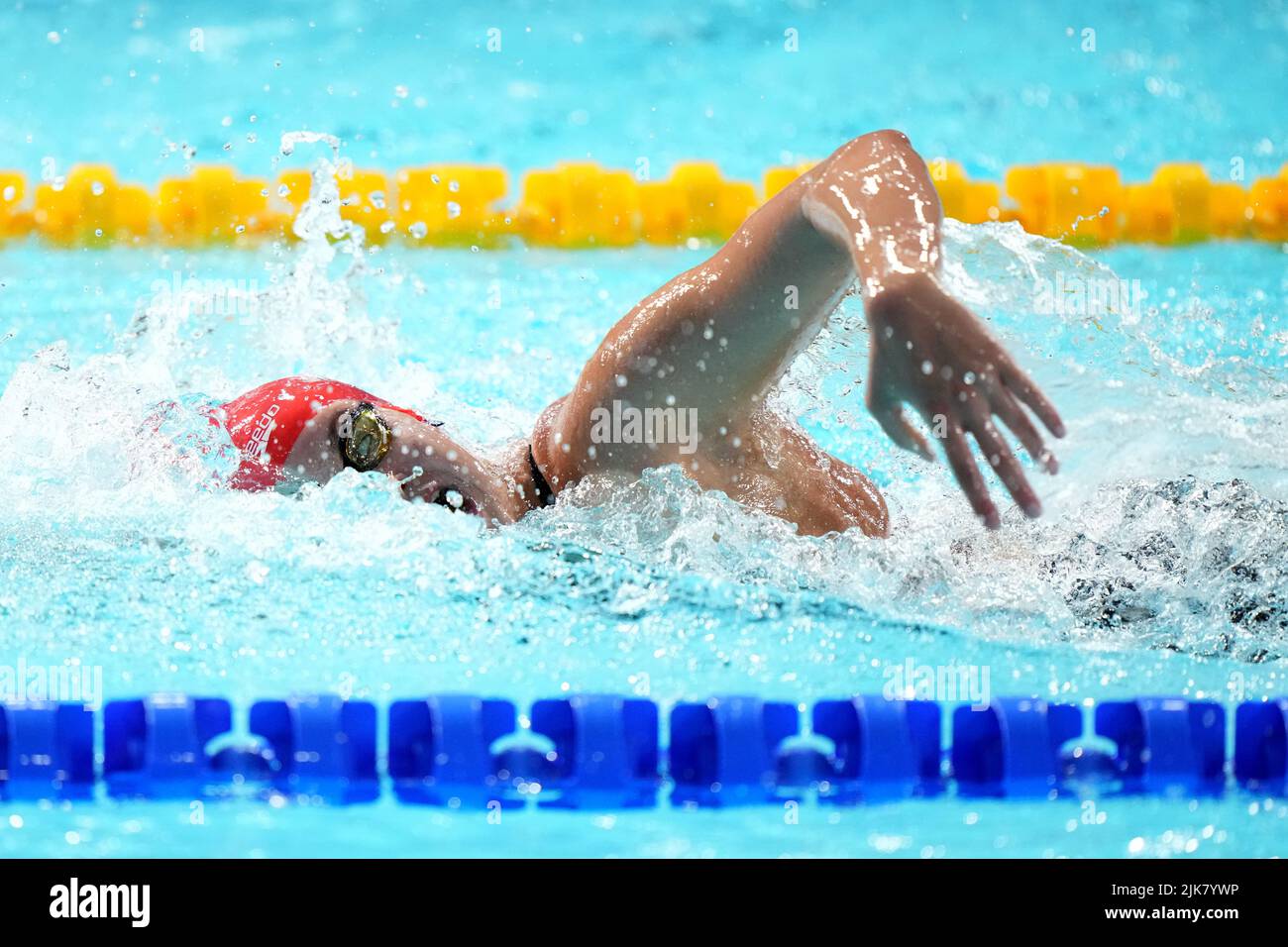 Tarryn van Selm in azione in Inghilterra durante la finale Freestyle Relay delle Donne 4 x 200m al Sandwell Aquatics Center il terzo giorno dei Giochi del Commonwealth 2022 a Birmingham. Data foto: Domenica 31 luglio 2022. Foto Stock