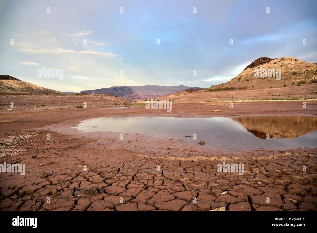 30 luglio 2022, Lake Mead, Nevada, severe condizioni di siccità al Boulder Harbour Boat Launch vicino a Las Vegas. Foto Stock