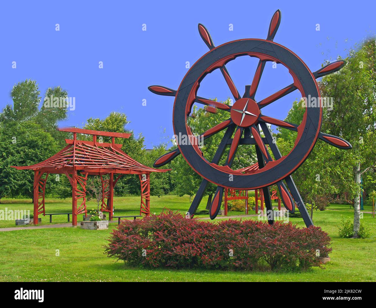 AA MacDonald Memorial Gardens, Georgetown, PEI Foto Stock