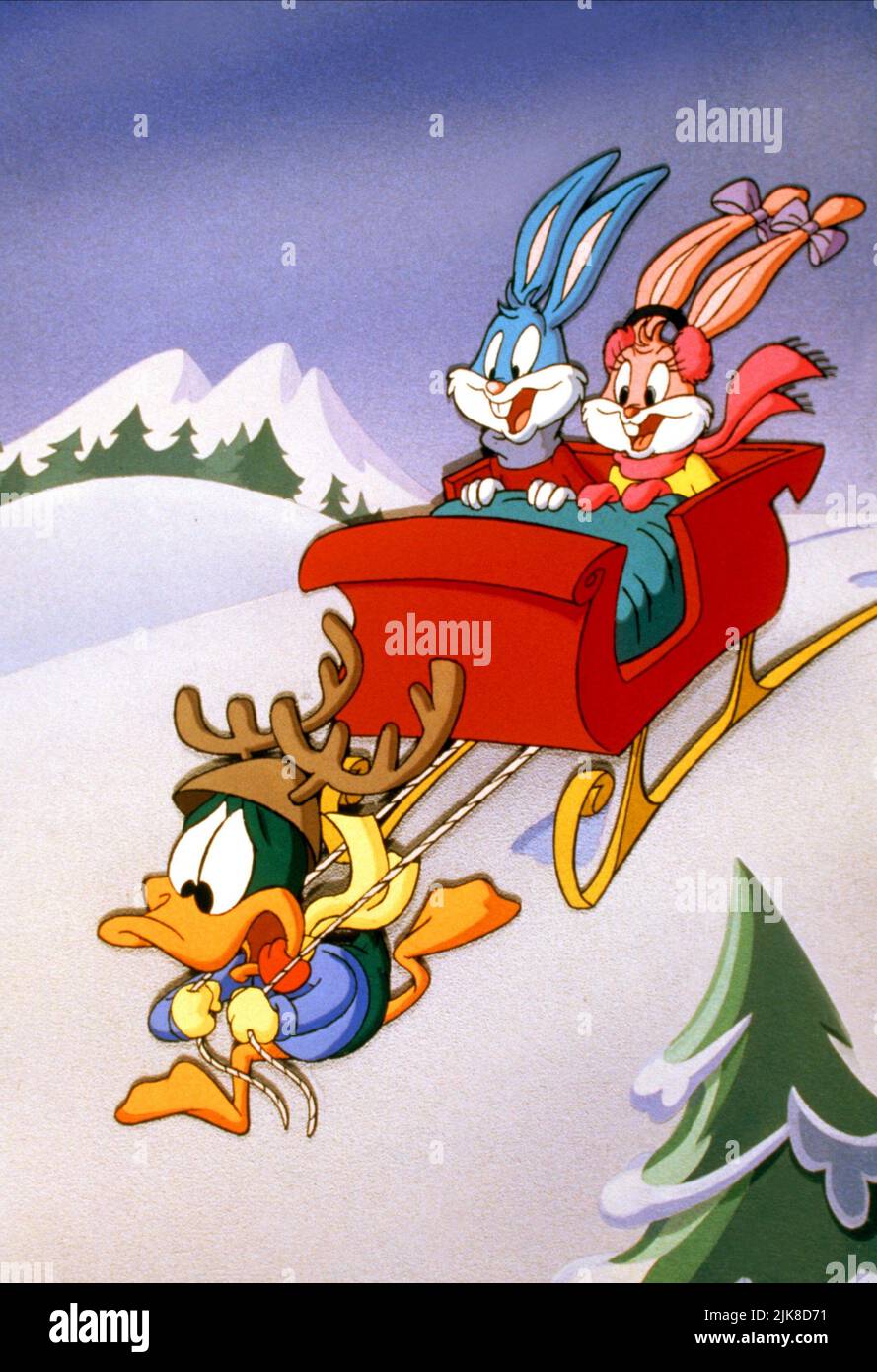 Plucky Duck, Bugs Bunny & Babs Bunny Film: È Un meraviglioso Tiny Toons Christmas Special (1994) regista: Art Vitello 06 Dicembre 1992 **ATTENZIONE** questa foto è solo ad uso editoriale ed è copyright DI FOX e/o del fotografo assegnato dalla Film o dalla Società di produzione e può essere riprodotta solo da pubblicazioni in concomitanza con la promozione del suddetto Film. È richiesto un credito obbligatorio per FOX. Il fotografo deve essere accreditato anche quando è noto. Nessun uso commerciale può essere concesso senza l'autorizzazione scritta della Film Company. Foto Stock