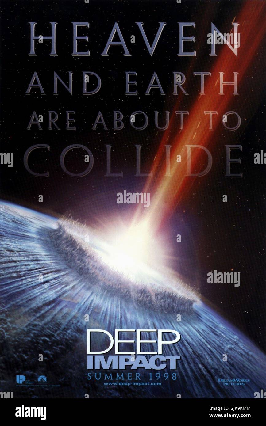 Film Poster Film: Deep Impact (1998) regista: Mimi Leder 07 maggio 1998 **AVVISO** questa fotografia è solo per uso editoriale ed è copyright di DREAMWORKS e/o del fotografo assegnato dalla Film o dalla Production Company e può essere riprodotta solo da pubblicazioni in concomitanza con la promozione del suddetto Film. È richiesto un credito obbligatorio per DREAMWORKS. Il fotografo deve essere accreditato anche quando è noto. Nessun uso commerciale può essere concesso senza l'autorizzazione scritta della Film Company. Foto Stock