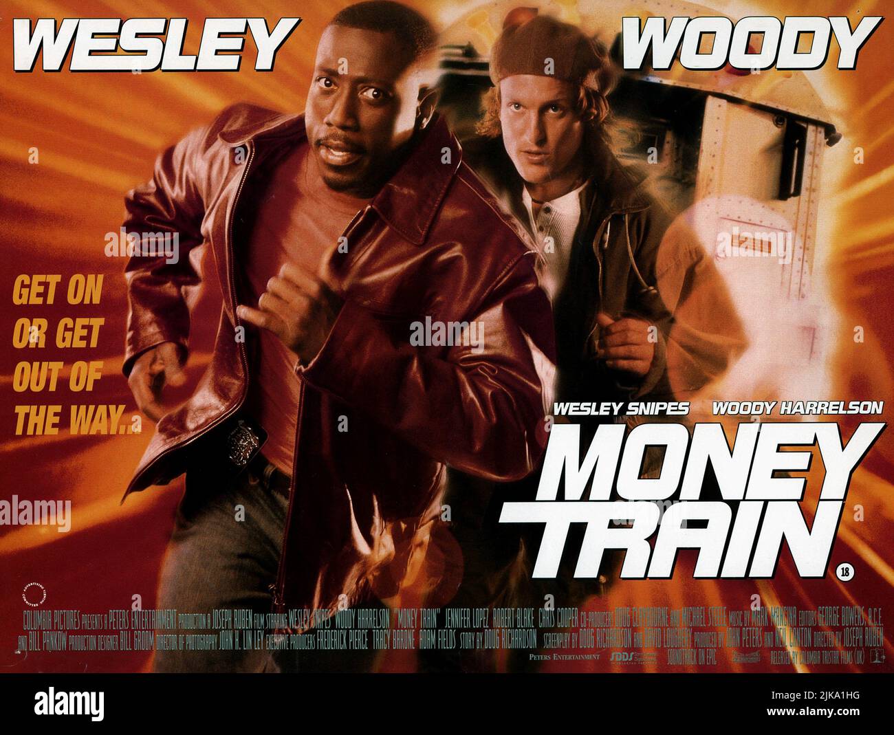 Wesley Snipes & Woody Harrelson Film Money Train (USA 2010) personaggi: John & Charlie regista: Joseph Ruben 12 novembre 1995 **ATTENZIONE** questa fotografia è solo per uso editoriale ed è copyright della COLUMBIA e/o del fotografo assegnato dalla Film o Production Company e può essere riprodotta solo da pubblicazioni in concomitanza con la promozione del suddetto Film. È richiesto un credito obbligatorio a COLUMBIA. Il fotografo deve essere accreditato anche se conosciuto. Nessun uso commerciale può essere concesso senza l'autorizzazione scritta di The Film Company. Foto Stock