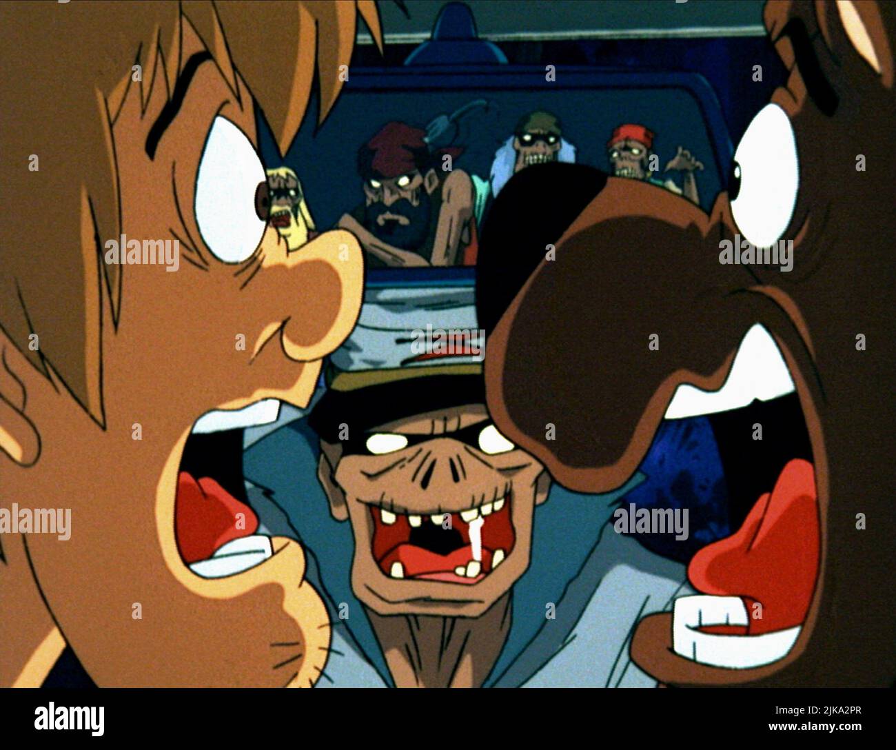 Shaggy, Pirate Zombies & Scooby Television: Scooby-Doo sull'isola di Zombie (1998) regista: Hiroshi Aoyama 22 settembre 1998 **WARNING** questa fotografia è solo per uso editoriale ed è copyright di HANNA-BARBERA e/o del fotografo assegnato dalla Film o Production Company e può essere riprodotta solo da pubblicazioni in concomitanza con la promozione del suddetto film. È richiesto un credito obbligatorio a HANNA-BARBERA. Il fotografo deve essere accreditato anche se conosciuto. Nessun uso commerciale può essere concesso senza l'autorizzazione scritta di The Film Company. Foto Stock