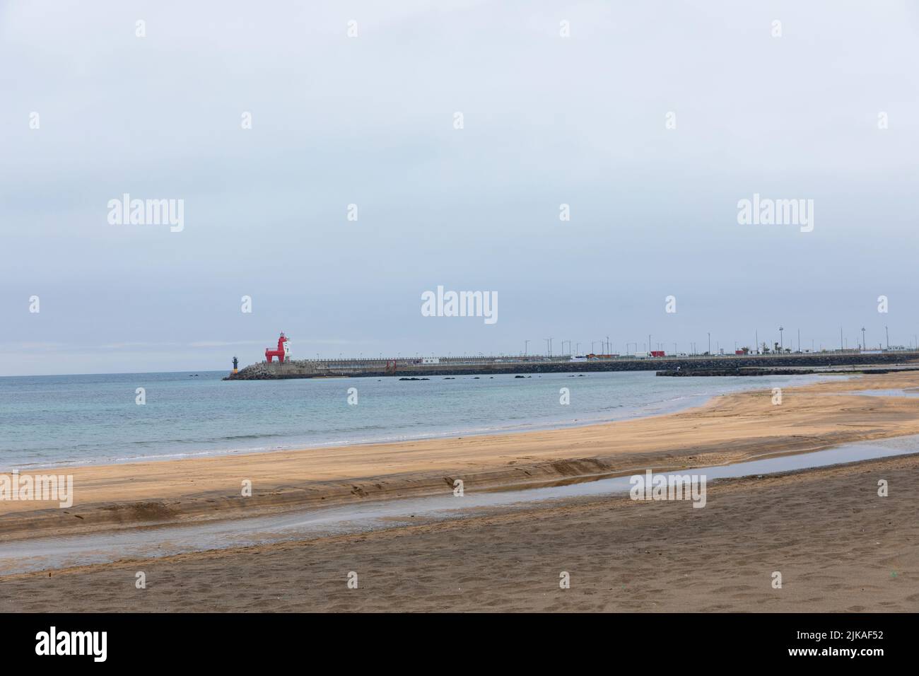 IHO Tewoo Beach nell'isola di Jeju in Corea Foto Stock