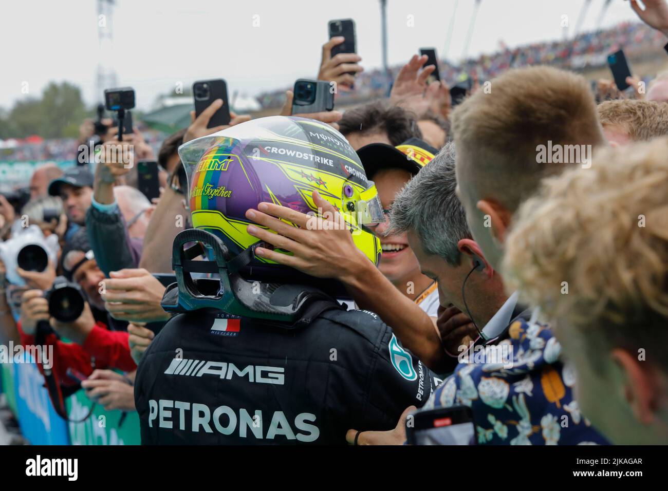 Mogyorod, Ungheria. Luglio 31th 2022. Formula 1 Gran Premio d'Ungheria a Hungaroring, Ungheria. Foto: Lewis Hamilton (GBR) di Mercedes © Piotr Zajac/Alamy Live News Foto Stock