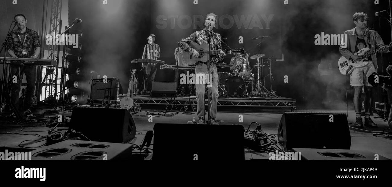 Malmesbury Wiltshire. Festival delle donne 40 . Stornaway dal Regno Unito, in scena su D&B. Questa è la loro ultima apparizione. Foto Stock