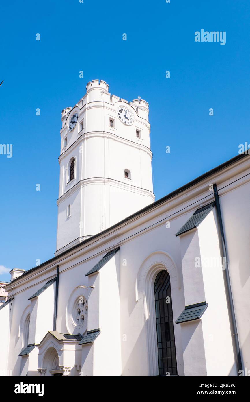 Piccola chiesa protestante riformata, Debrecen, Ungheria Foto Stock