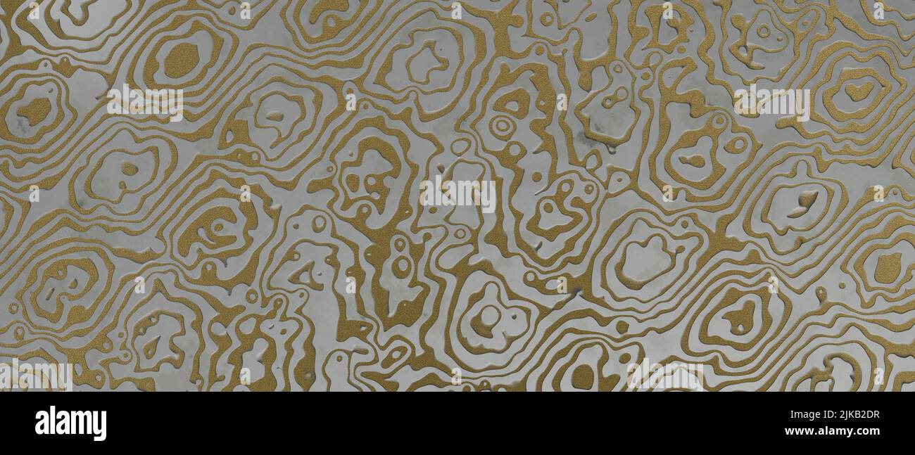 Sfondo marrone dorato e argento per striscioni Foto Stock